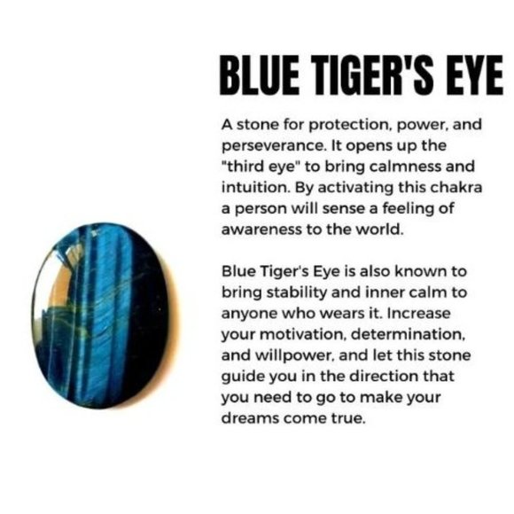 10mm Blue/Green Tiger Eye Beaded Stretch Bracelet - Anxiety Relief - Picture 6 of 10